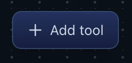 The + Add tool button on the stack builder canvas